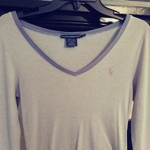 Women's v-neck long sleeve Ralph Laurn sport